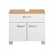 LIVARNO HOME Waschbeckenunterschrank »Palermo«, weiß/Korpus Eiche-Artisan - B-Ware gut