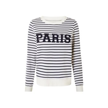 ESMARA® Damen Sweatpullover, mit Frottee-Print (Weiß, L(44/46)) - B-Ware neuwertig