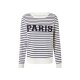 ESMARA® Damen Sweatpullover, mit Frottee-Print (Weiß, L(44/46)) - B-Ware neuwertig