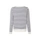 ESMARA® Damen Sweatpullover, mit Frottee-Print (Weiß, L(44/46)) - B-Ware neuwertig