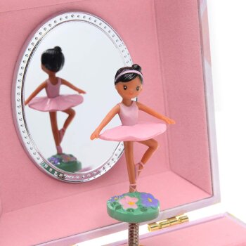 Jewelkeeper Schmuckschatulle, mit Spieluhr, Ballerina und Rosen - B-Ware Transportschaden Kosmetisch