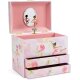 Jewelkeeper Schmuckschatulle, mit Spieluhr, Ballerina und Rosen - B-Ware Transportschaden Kosmetisch