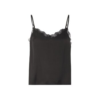 esmara® Damen Satin Pyjama (Schwarz, S(36/38)) - B-Ware neuwertig