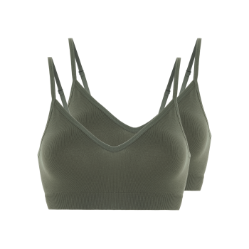 esmara® Damen Bustier, 2 Stück, seamless - B-Ware
