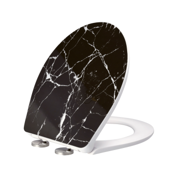 LIVARNO® WC-Sitz, aus Duroplast, mit Absenkautomatik,...