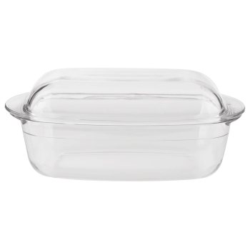 SILVERCREST® Glas-Auflaufform mit Deckel, temperaturbeständig von -40 bis 300 °C (Rechteckig) - B-Ware neuwertig