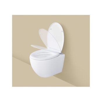 LIVARNO® Toilettensitz, aus Duroplast, mit Absenkautomatik, weiß - B-Ware neuwertig