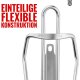 PRO BIKE TOOL Fahrradflaschenhalter, Modernes Röhrendesign, silber - B-Ware sehr gut