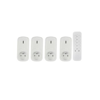 TRONIC® 5-teiliges Funkschaltset, für Innenbereich, weiß - B-Ware sehr gut