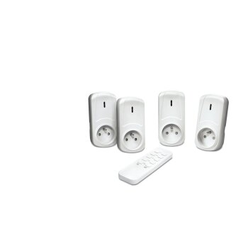 TRONIC® 5-teiliges Funkschaltset, für Innenbereich, weiß - B-Ware sehr gut