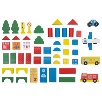 lupilu® Spieltrommel-Sortiment Stadt/Bunte Bausteine/Meereswelt (Stadt) - B-Ware sehr gut