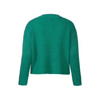 esmara® Damen Grobstrick-Pullover, leger geschnitten (Grün, L(44/46)) - B-Ware Beschädigt