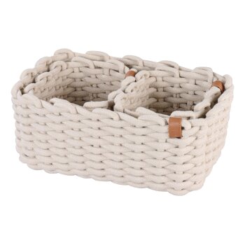 LIVARNO® Aufbewahrungskorb-Set, 3-teilig - B-Ware