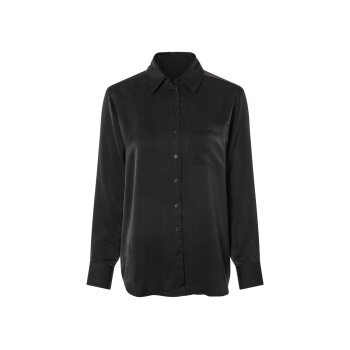 esmara® Damen Bluse in matter Satin-Qualität (Schwarz, 40) - B-Ware neuwertig