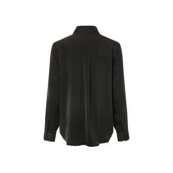 esmara® Damen Bluse in matter Satin-Qualität (Schwarz, 40) - B-Ware neuwertig