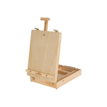 crelando® Koffer-Tischstaffelei, natur - B-Ware sehr gut