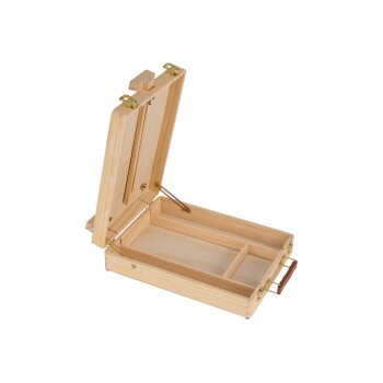 crelando® Koffer-Tischstaffelei, natur - B-Ware sehr gut