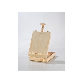 crelando® Koffer-Tischstaffelei, natur - B-Ware sehr gut