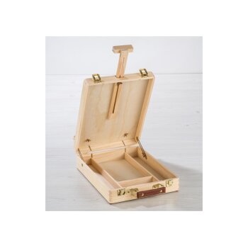 crelando® Koffer-Tischstaffelei, natur - B-Ware sehr gut