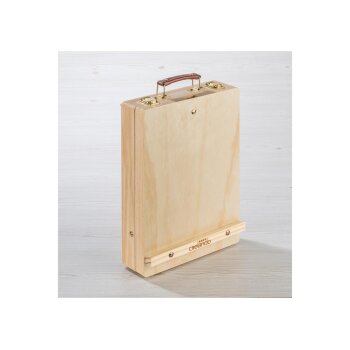 crelando® Koffer-Tischstaffelei, natur - B-Ware sehr gut