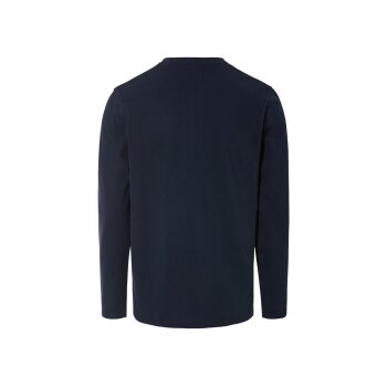 LIVERGY® Herren Langarmshirt, in moderner Struktur-Optik (Blau, L (52/54)) - B-Ware neuwertig