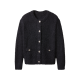 esmara® Damen Plüsch-Cardigan (Schwarz, S(36/38)) - B-Ware neuwertig