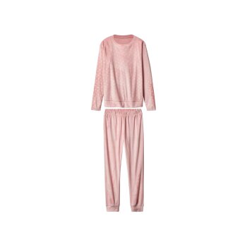 esmara® Damen-Pyjama, aus Velours, M, rosa - B-Ware...