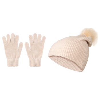 esmara® Damen Handschuhe-Mützen-Set, weiche...