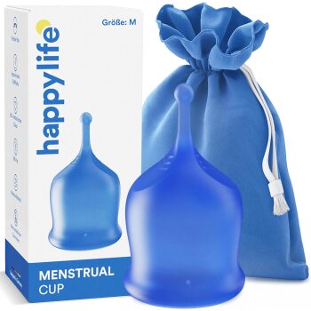 HappyPo Menstruationstasse, 20ml, blau - B-Ware sehr gut