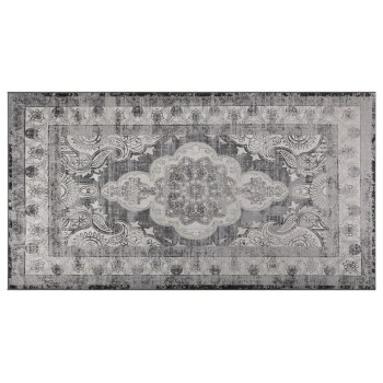 LIVARNO home Vintage-Teppich, geeignet für Fußbodenheizung (Grau) - B-Ware neuwertig