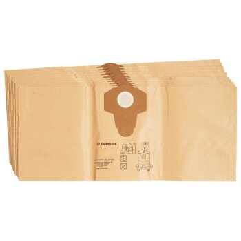 PARKSIDE® Filtertüten »PFT 30 A1« / Vlies-Filtertüten »PVFT 30 A1« / Filterbeutel »PFBW 30 A1« - B-Ware