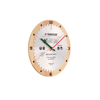 PARKSIDE® Wanduhr PWCP1A1, im Sägeblatt-Design - B-Ware sehr gut