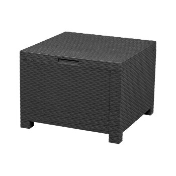 LIVARNO home Loungeset mit Tisch, 4-teilig, Kunststoff, anthrazit - B-Ware Transportschaden Kosmetisch