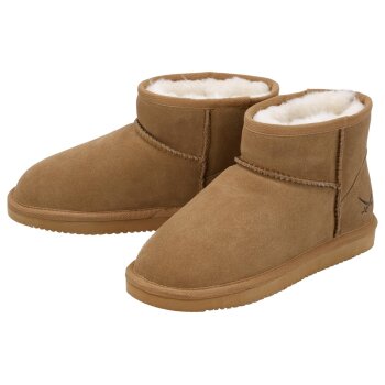 SANSIBAR Damen Lammfell-Boots (Braun, 40) - B-Ware neuwertig