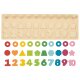 LUPILU® Zählstäbe aus Holz / Magnetisches Labyrinth / Abakus / Rechen-Spielzeug / Logik-Spiel (Logik-Spiel) - B-Ware sehr gut