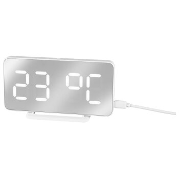 LIVARNO® Digitaler Spiegel Wecker (Weiß) - B-Ware sehr gut