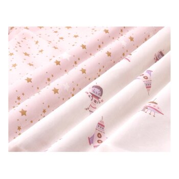 LIVARNO home Kinder-Bettwäsche, 140 x 200 cm, weiß/rosa - B-Ware neuwertig