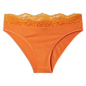 esmara® Damen Slips mit Spitze, 3 Stück (orange/beige, L(44/46)) - B-Ware neuwertig
