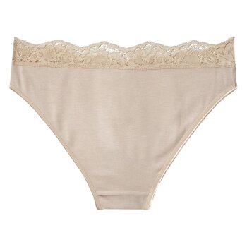 esmara® Damen Slips mit Spitze, 3 Stück (orange/beige, L(44/46)) - B-Ware neuwertig