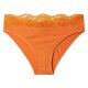 esmara® Damen Slips mit Spitze, 3 Stück (orange/beige, L(44/46)) - B-Ware neuwertig