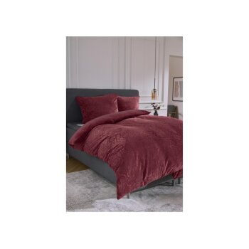 LIVARNO® Plüsch-Wendebettwäsche, 135 x 200 cm (Rot) - B-Ware sehr gut