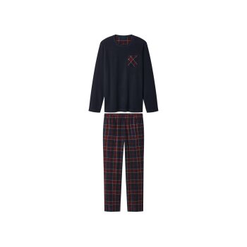 esmara Men Herren Fleece-Pyjama (Navy, M(48/50)) - B-Ware...