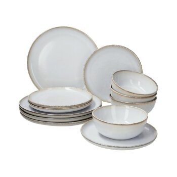 SANSIBAR Geschirr-Set, 12-teilig (Beige) - B-Ware sehr gut