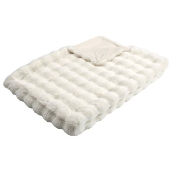 LIVARNO® Kuscheldecke, 130 x 170 cm, weiß -...