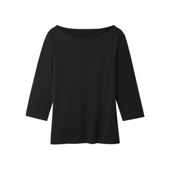 esmara® Damen Langarmshirt 3/4 Arm, 2 Stück (Schwarz/weiß, L(44/46)) - B-Ware neuwertig