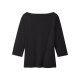 esmara® Damen Langarmshirt 3/4 Arm, 2 Stück (Schwarz/weiß, L(44/46)) - B-Ware neuwertig