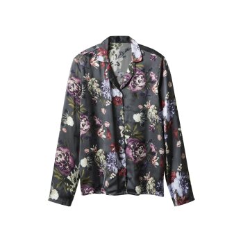 esmara® Damen Satin-Pyjama (Floral, L(44/46)) -...