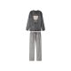 esmara® Damen Plüsch Pyjama (Grau, XS(32/34)) - B-Ware neuwertig
