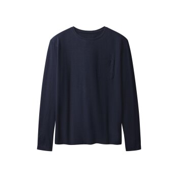 esmara® Damen Pyjama mit Hose aus Flanell (navy/red,...