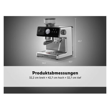 SILVERCREST® Premium-Espressomaschine »SEMST 1500 A1« - B-Ware